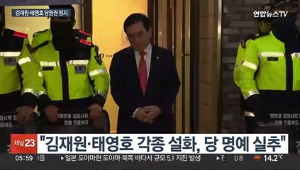 김재원, 당원권 정지 1년 중징계…태영호, 3개월