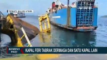 Detik-Detik KMP Mutiara Pertiwi Tabrak Dermaga dan Kapal Feri Lain