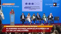 El gobierno nacional anunció un aumento de 21% en las jubilaciones