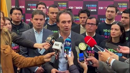 Federico Gutiérrez presenta el partido Creemos ante los colombianos