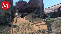 En Jalisco, tren se descarrila en limites de Sayula y Amacueca; no se reportan lesionados