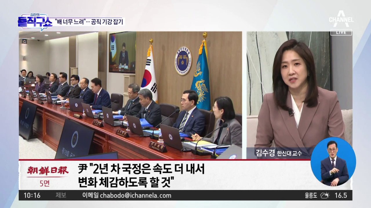 취임 1주년 尹, ‘정책추진 미흡’ 산업-환경부 장관에 경고