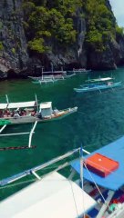 Wait for it...Secret Beach Cliff Dive Drone Video EL NIDO PHILIPPINES   ELNIDO Tour A