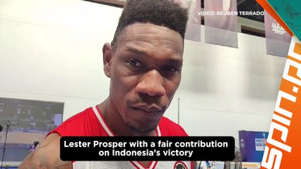 Lester Prosper with a fair contribution on Indonesia’s victory