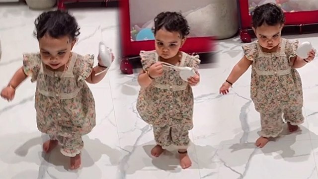 Debina Bonnerjee की Elder Daughter Lianna का First Walk Cute Video, Must Watch | Boldsky