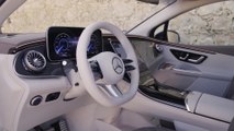 The new Mercedes-Benz EQE 350 4MATIC SUV Interior Design in high-tech silver