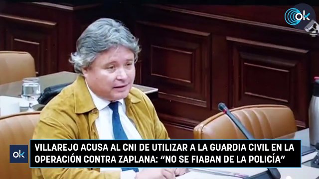 Villarejo acusa al CNI de utilizar a la Guardia Civil en la operación contra Zaplana: No se fiaban de la Policía