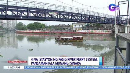 4 na istasyon ng Pasig River Ferry System, pansamantala munang isinara | BT