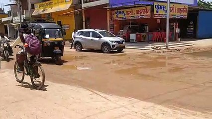The danger of slipping on a dirt road