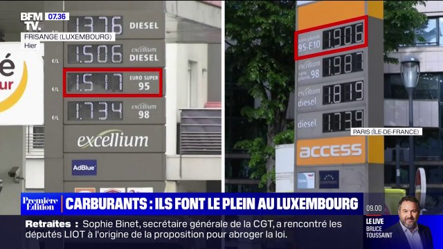 Jusqu'à 40 centimes d'écart par litre de carburant: ces habitants de la Moselle ont décidé de faire leur plein au Luxembourg