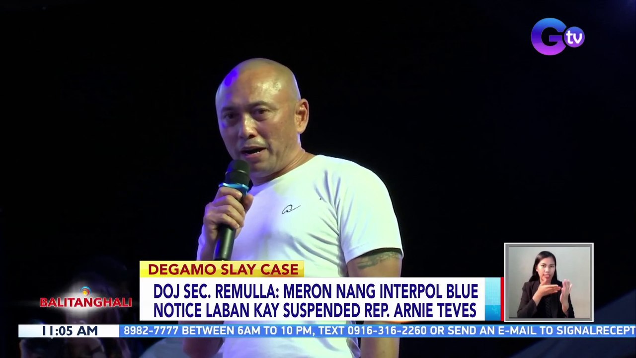 Meron nang Interpol blue notice laban kay suspended Rep. Arnie Teves — DOJ Sec. Remulla | BT