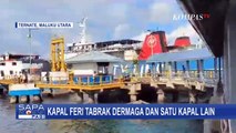 Rekaman Amatir KMP Mutiara Pertiwi 1 Melaju Kencang Tabrak Dermaga dan Kapal Lain!