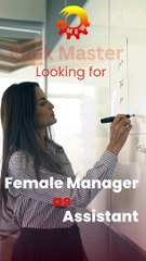 Female Manager as Assistant Job in Rack Master Gujranwala Pakistan