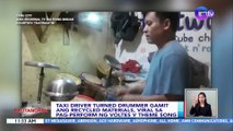 Taxi driver turned drummer gamit ang recycled materials, viral sa pag-perform ng Voltes V theme song | BT