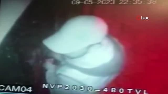 Bebek koltuğu takılı bisikleti böyle çaldı