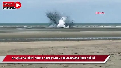 Belçika'da İkinci Dünya Savaşı?ndan kalma bomba imha edildi