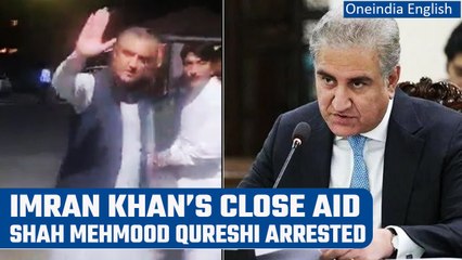 下载视频: Pakistan Protest: PTI leader Shah Mehmood Qureshi arrested, party shares video | Oneindia News