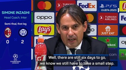 Inter 'a small step' from final - Inzaghi