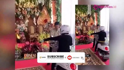 Viral Emak-Emak Terobos Acara Pernikahan Pakai Motor, Nyaris Tabrak Pelaminan Pengantin