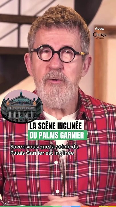 La scène inclinée de l'opéra Garnier
