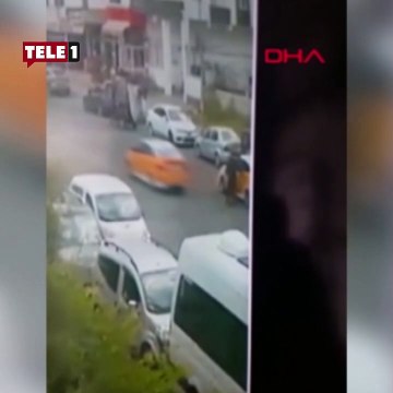 Taksici tartıştığı yolcuyu 100 metre sürükledi