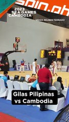 Gilas Pilipinas & Cambodia warm up for faceoff