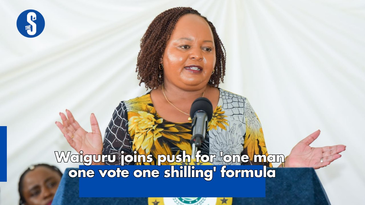 Waiguru joins push for 'one man one vote one shilling' formula
