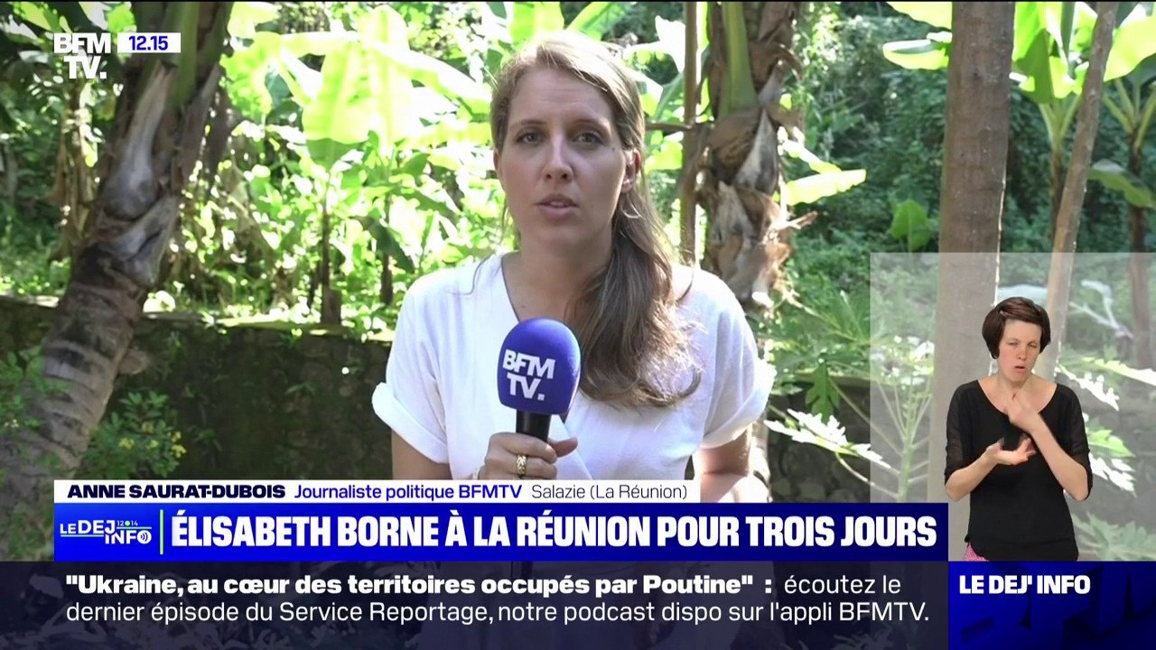 Élisabeth Borne en déplacement à La Réunion pour "comprendre" et "répondre aux préoccupations quotidiennes" des habitants