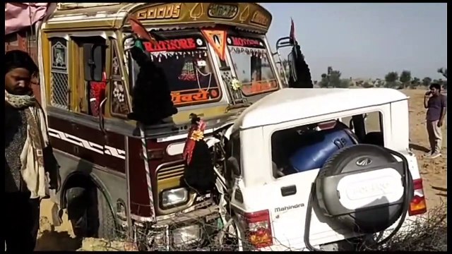ट्रक-बोलेरो की भिड़ंत, बोलेरो में सवार दो बिजनेसमैन दोस्तों की मौत,