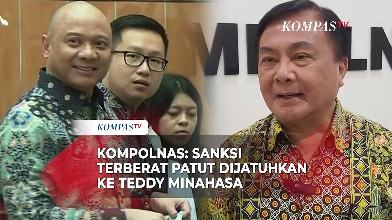 Kompolnas: Sanksi Terberat Patut Dijatuhkan untuk Teddy Minahasa