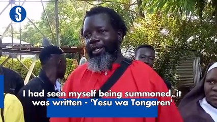I had seen myself being summoned, it was written - 'Yesu wa Tongaren'