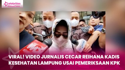 Viral! Video Jurnalis Cecar Reihana Kadis Kesehatan Lampung usai Pemeriksaan KPK