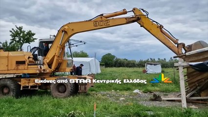 Επιχείρηση κατεδάφισης παραγκών Ρομά στην Ανθήλη