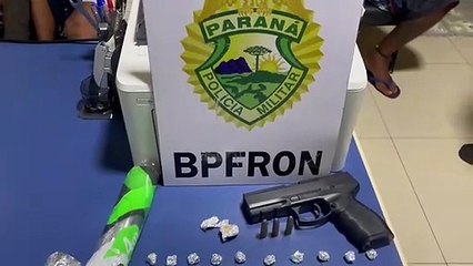 BPFron apreende munição, simulacro e pedras de crack com 5 pessoas em Mariluz