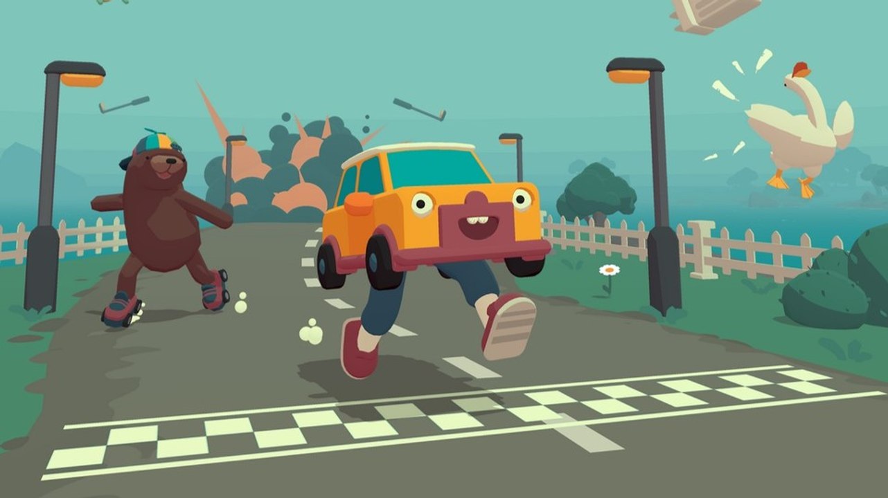 In diesem extrem witzigen Racer machen wir alles... nur kein Autofahren