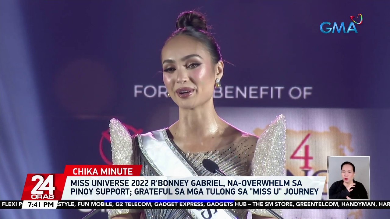 Miss Universe 2022 R'bonney Gabriel, na-overwhelm sa Pinoy support; grateful sa mga tulong sa "Miss U" journey | 24 Oras