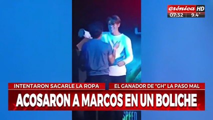 ¿Aosaron a Marcos de Gran Hermano en un boliche?