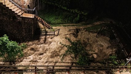 Maltempo in Umbria, torrente esondato a Umbertide