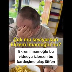 İmamoğlu taşlı saldırıya üzülen down sendromlu gençle görüntülü konuştu