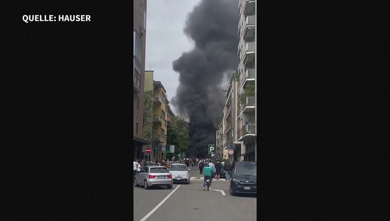 Riesige Rauchsäule in Mailand nach Lkw-Explosion