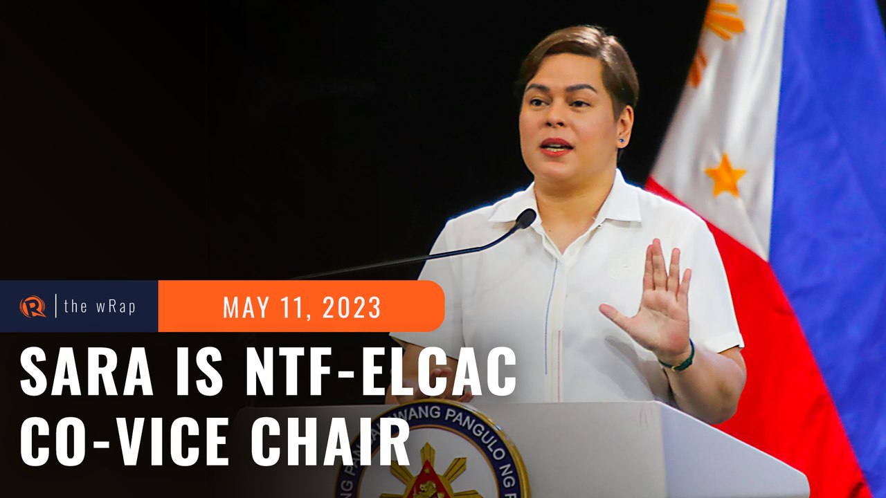Sara Duterte is new NTF-ELCAC co-vice chair - video Dailymotion