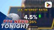 Bank of England raises interest rates by 25 bps