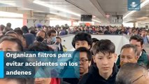 “No se empujen señores”: Vuelve el caos y la aglomeración en el Metro tras el 10 de mayo