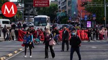 Colapsa tránsito en Insurgentes por marchas, no hay servicio de Metrobús