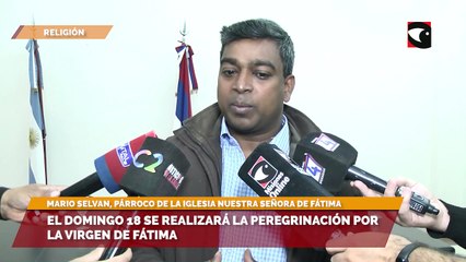 El domingo 18 se realizará la peregrinación por la Virgen de Fátima