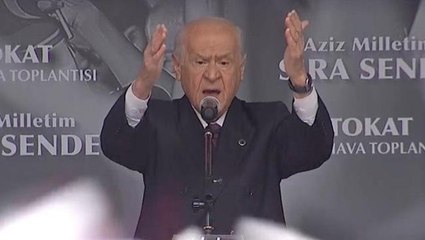 Seçim sürecinde Bahçeli'yi ilk kez böyle gördük! Sesi adeta alanı inletti