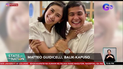 Matteo Guidicelli, balik-Kapuso | SONA