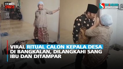 Viral Ritual Calon Kepala Desa di Bangkalan, Dilangkahi Sang Ibu dan Ditampar