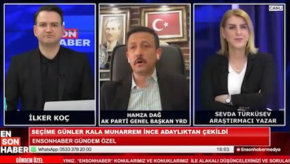 Hamza Dağ: Cumhurbaşkanımız ilk turda kazanacak