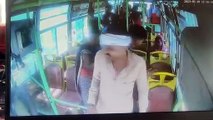 निजी बस चालकों द्वारा लाल बस में तोड़फोड़ का विडियो हुआ रिकॉर्ड